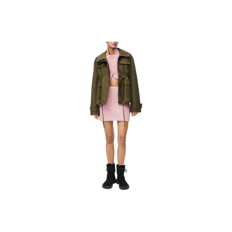 LOEWE Cropped Jacket 'Pink'-3