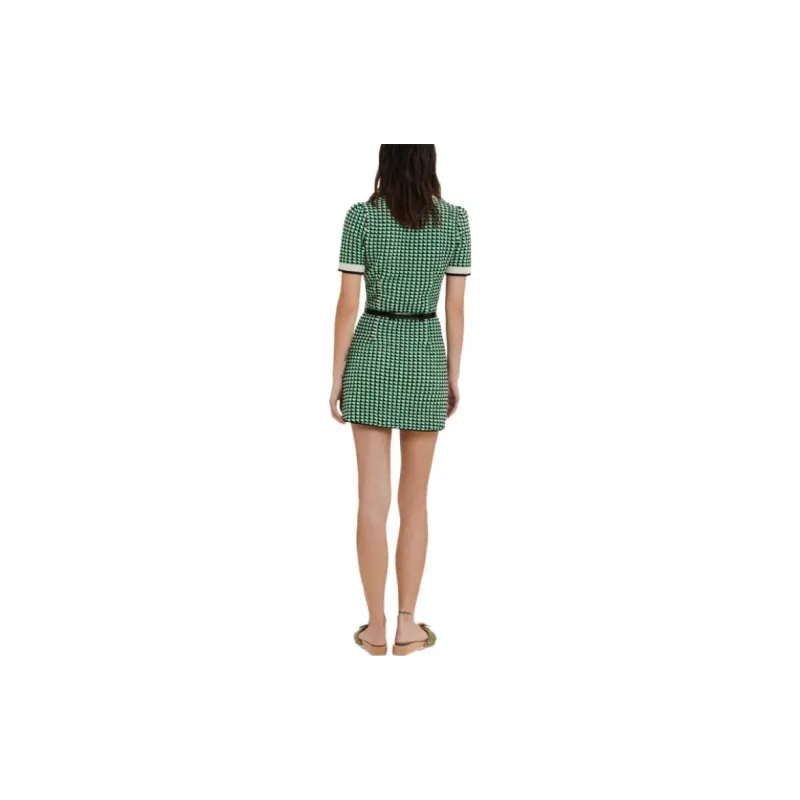 Maje Short Sleeved Dresses Women's Green-3