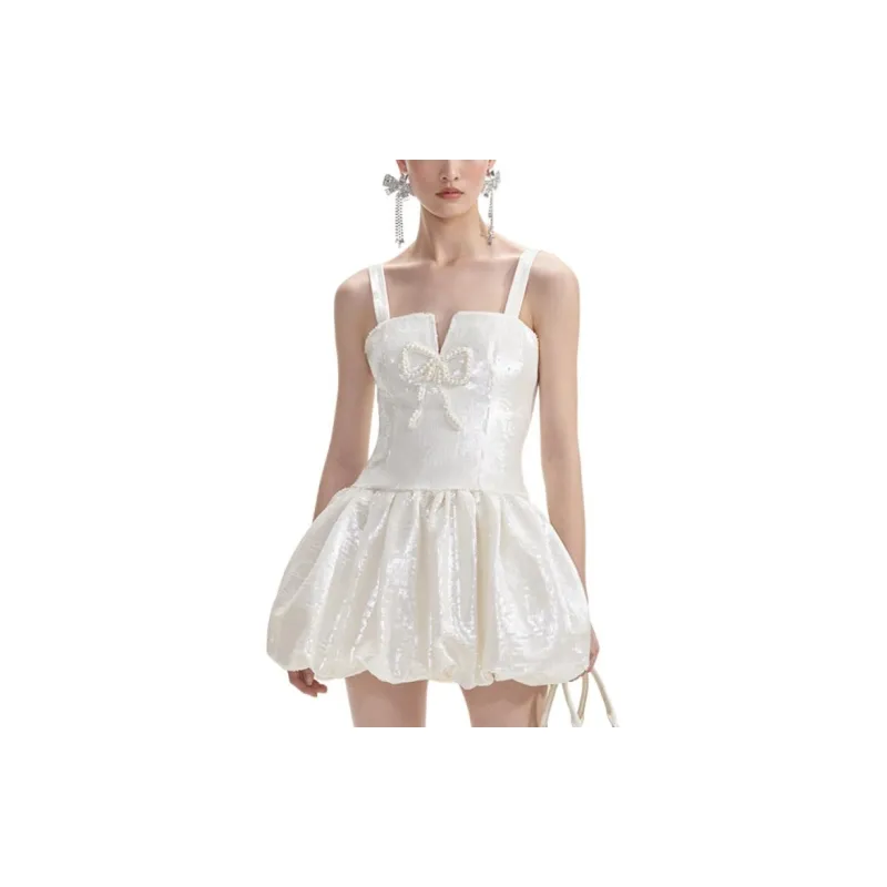 Self portrait Slip Dresses Women's Ivory White-1