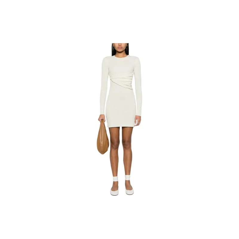 NANUSHKA SS24 Long Sleeved Dresses Women's Wax White-3