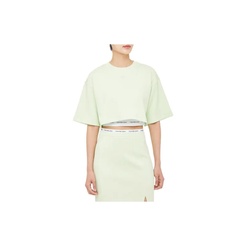 CALVIN KLEIN T Shirt Women's Yellow-2