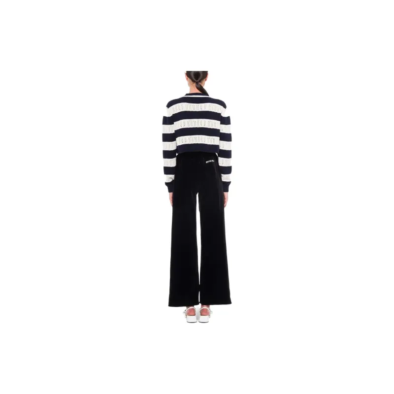 MIU MIU SS22 Sweater Women's Navy Blue-2