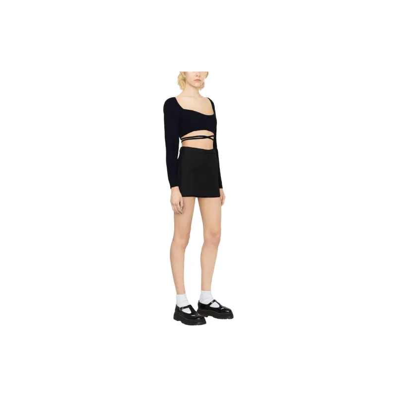 Patou Cropped Tie fastening Top-2