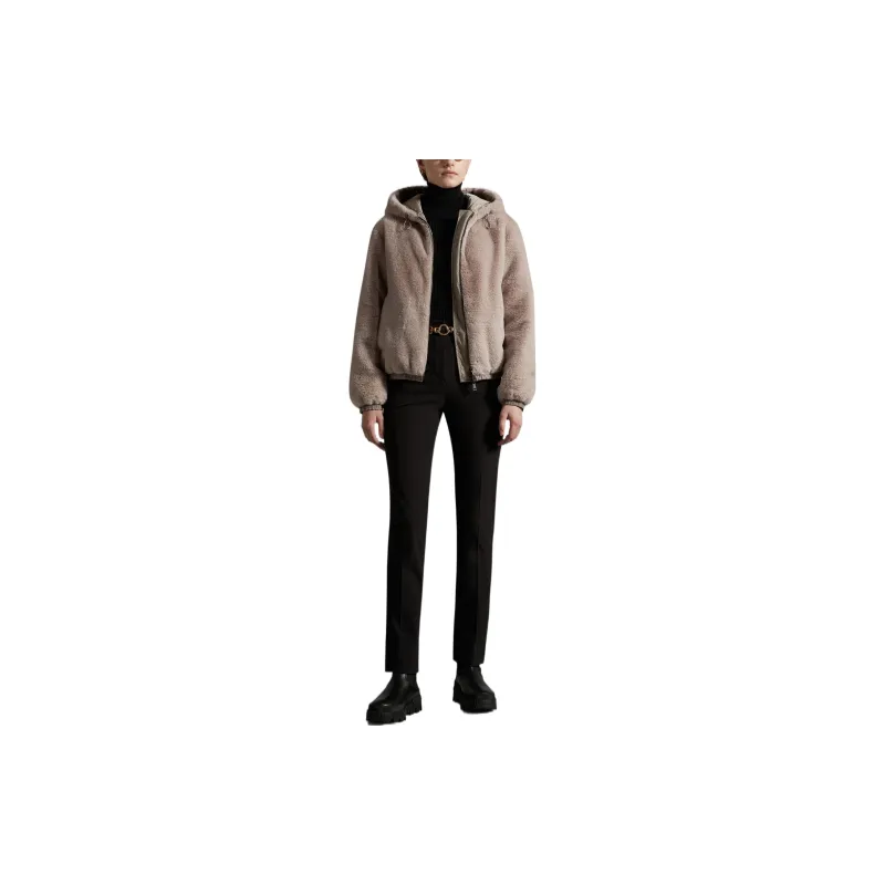 Moncler Down Jackets Women's Beige-1
