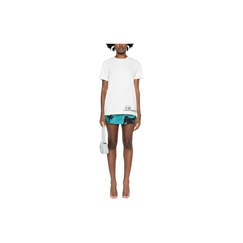 Blumarine Logo print T shirt-2