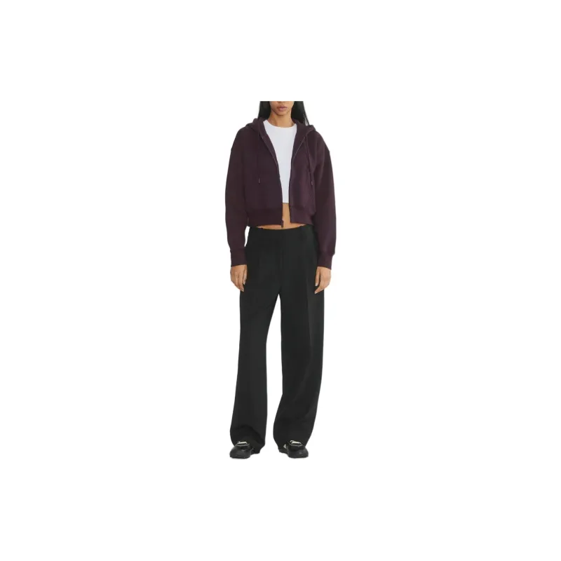 ARITZIA Sweatfleece Cozy Fleece Boyfriend Boxy Zip Hoodie Sweatshirt Women's Noble/Noble Purple-3