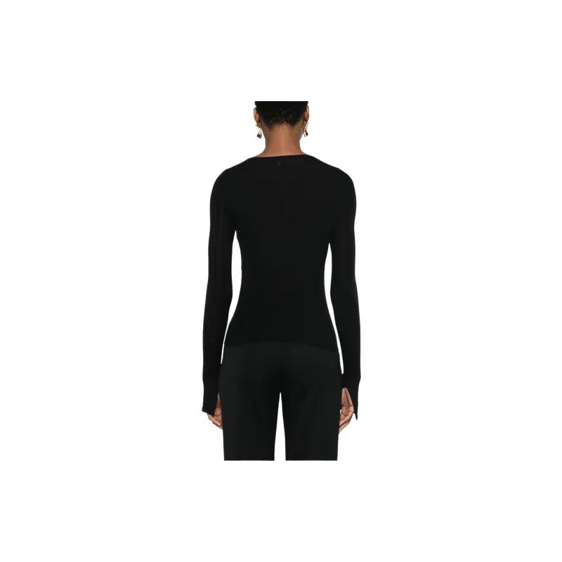 Lanvin Crewneck Ribbed Jumper-1