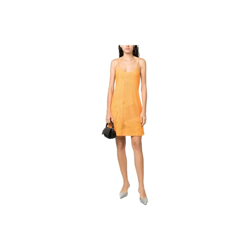 DIESEL Slip Dresses Women's Yellow-1