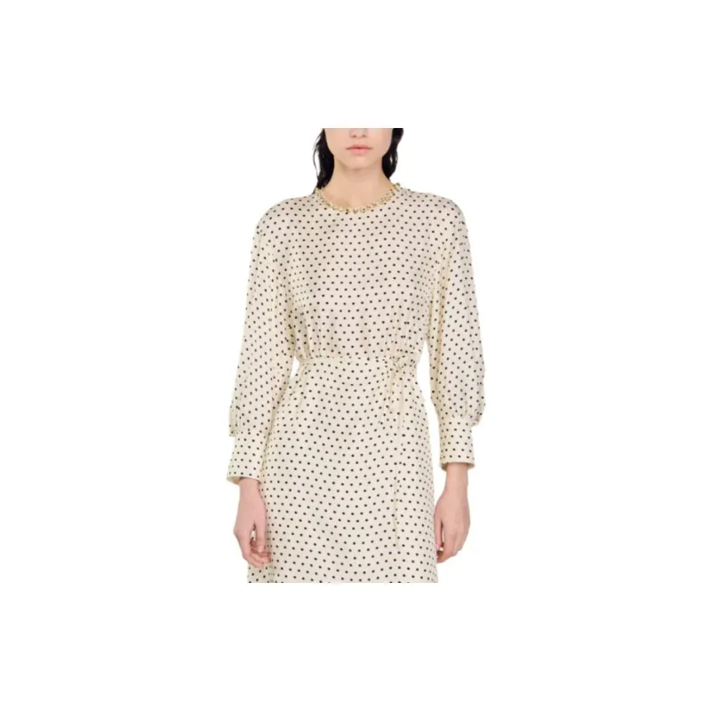 Sandro Polka dot Midi Dress-3