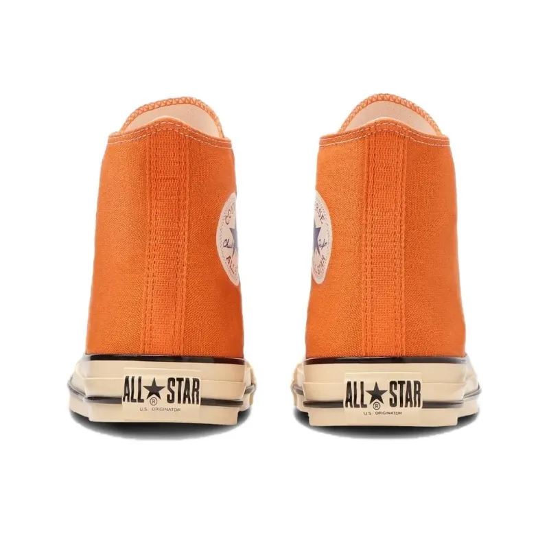Converse All Star Anti Slip Wear Resistant High Top Canvas Shoes Unisex Orange-4
