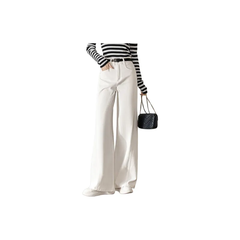 Mo Han Yi Mei Jeans Women's White-1