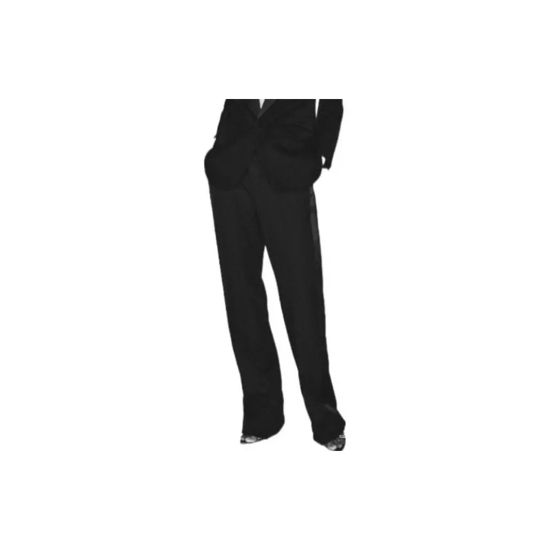 SAINT LAURENT High Waist Tuxedo Pants-3