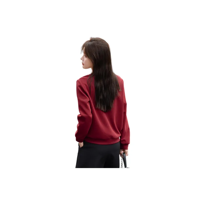 Mo Han Yi Mei Sweatshirt Women's Vintage Red-2