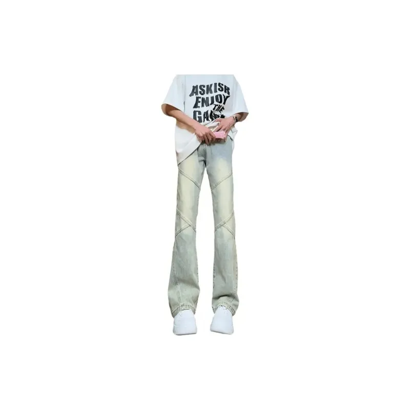 RENBEN Jeans Unisex Yellow Mud Blue-1