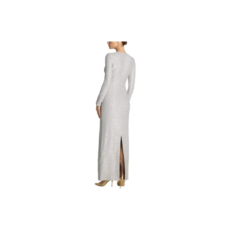 St. John Long-Sleeved Dresses Women's Gray-1