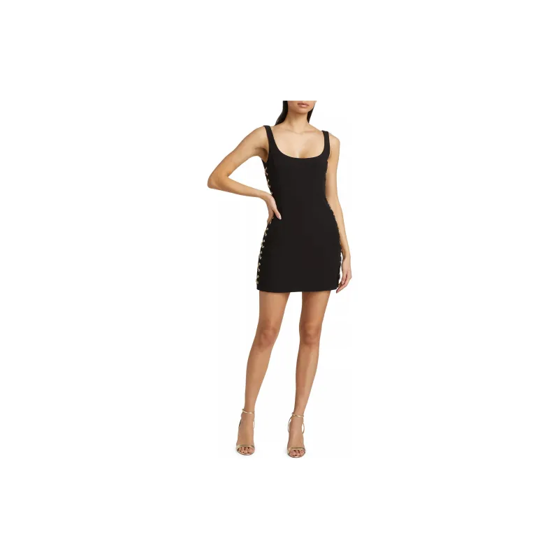 MICHAEL KORS MMK SS24 Sleeveless Dress Women's Black-1