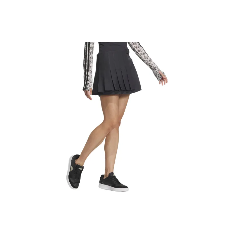 Adidas FUTURE STYLE 2 IN 1 PLEATED SKIRT Casual Short Skirts Women's Carbon Black-2