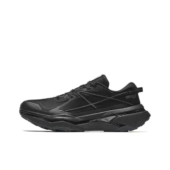 Anta Anti Slip Wear Resistant Low Top Running Shoes Men's Black