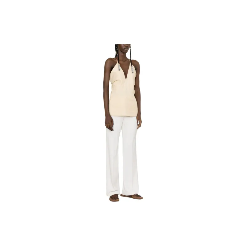 TOTEME Draped Cotton Camisole Top-3