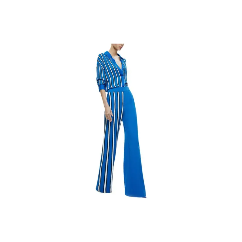 ALICE+OLIVIA SS24 Casual Pants Women's Blue-2
