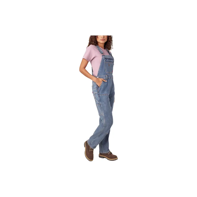 Dickies Double Front Bib Overalls Overalls Women's Blue-2