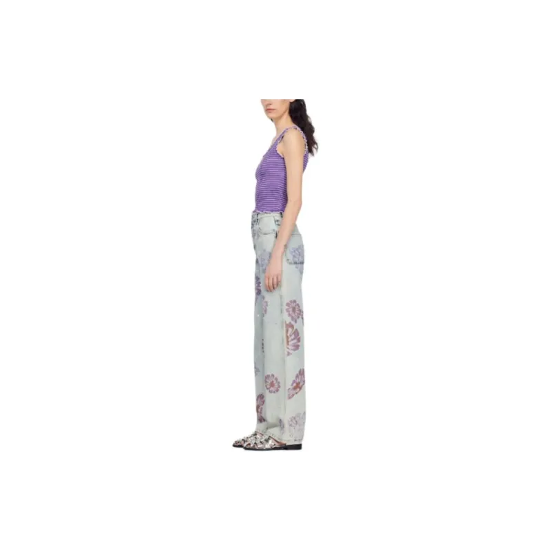 Sandro Tank Tops Women's Purple-2
