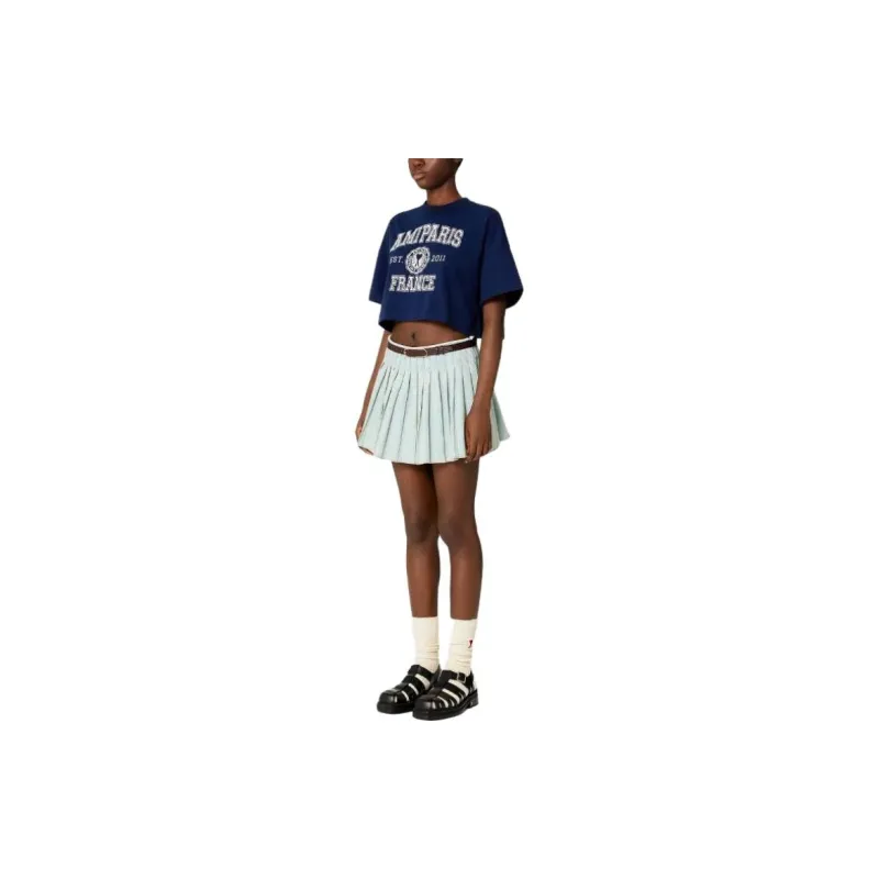 AMIPARIS Crop Tops Women's Blue-1