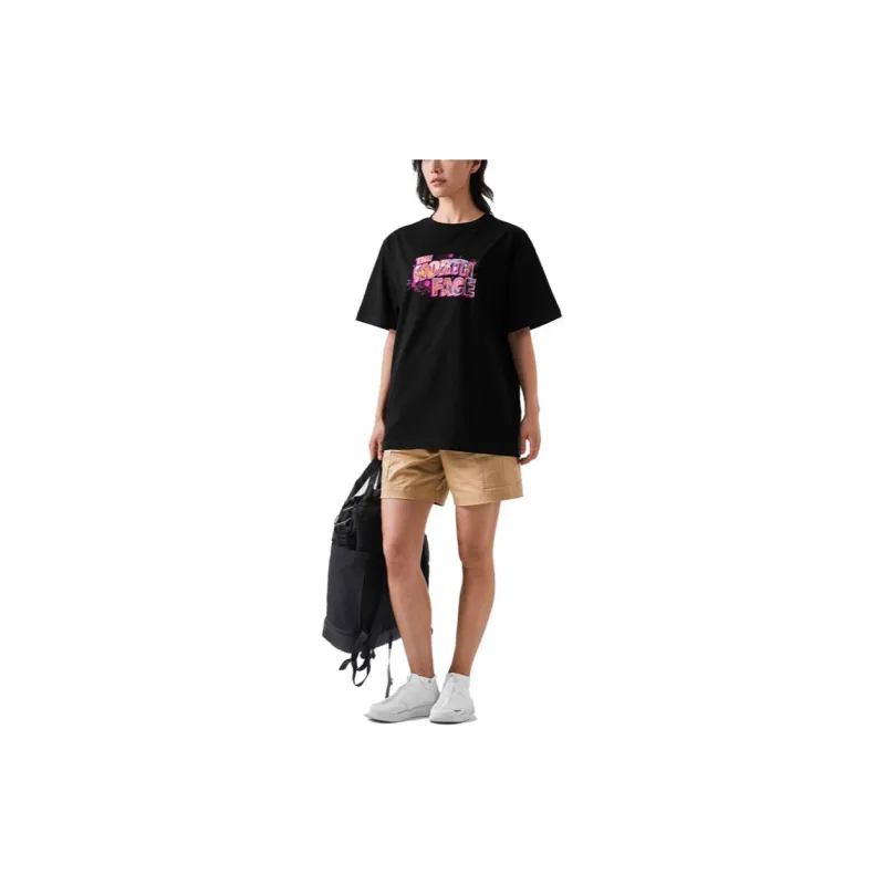 THE NORTH FACE Summer Outdoor Exploration SS23 Drop Shoulder Sleeve T Shirt Women's Black-2