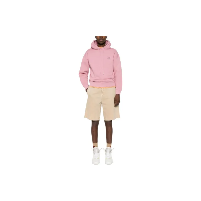 Maison Kitsune Bold Fox Head Patch Drawstring Hoodie-1