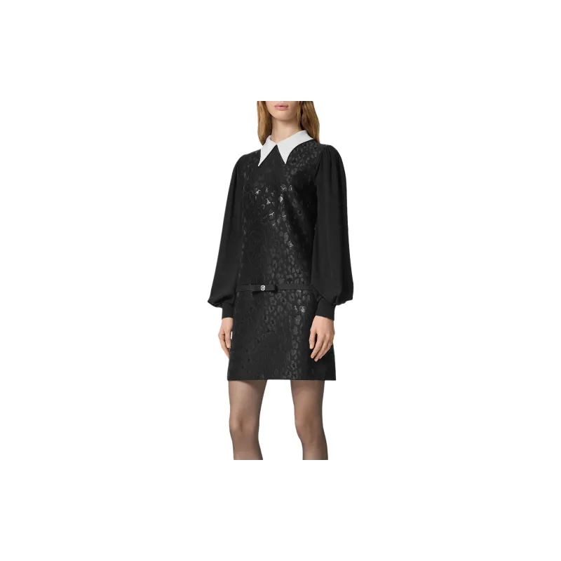 VERSACE FW24 Long-Sleeved Dresses Women's Black-3