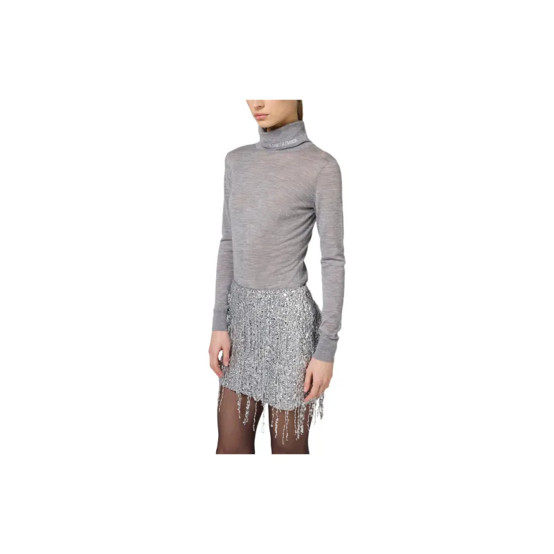 Elisabetta Franchi Turtleneck Logo Jacquard Top-3