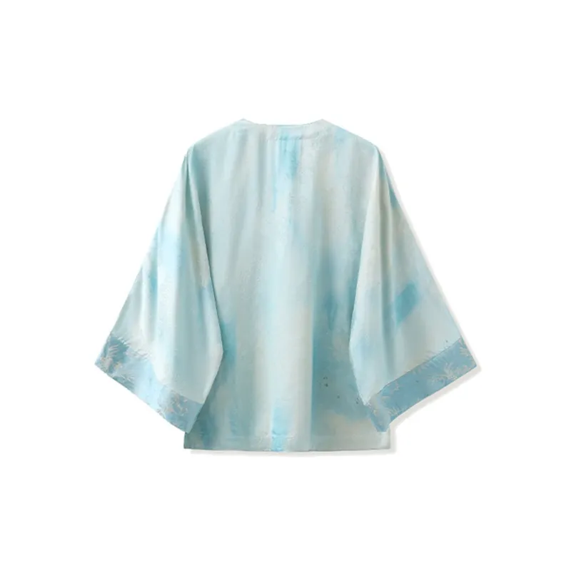 CHARM PICK Shirt Women's Light Blue-1