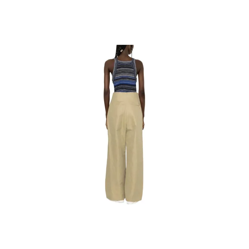 LOEWE Knitted Sweatpants Women's Light Brown-1