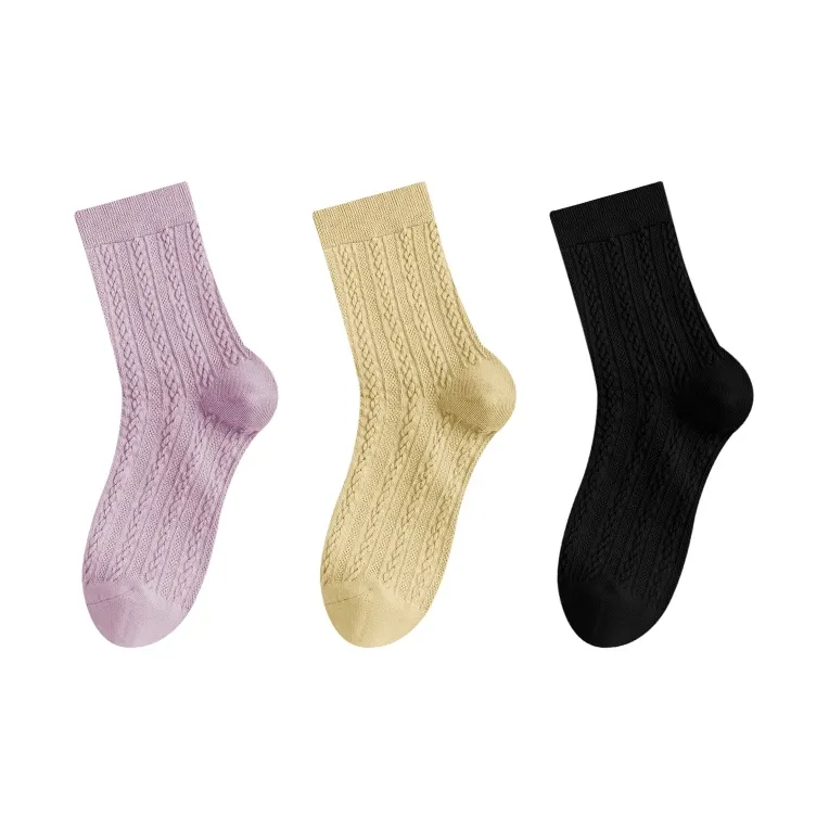 AOKANG Mid Calf Socks Women's Combo Set-12