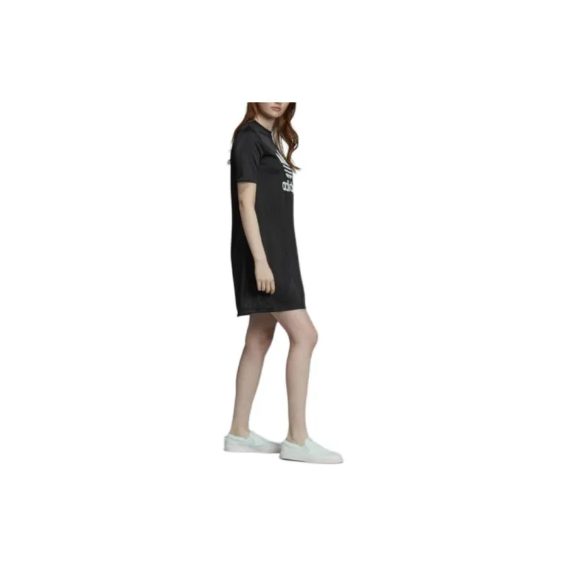 Adidas Originals TEE DRESS Short Sleeved Dresses Women's Black-4