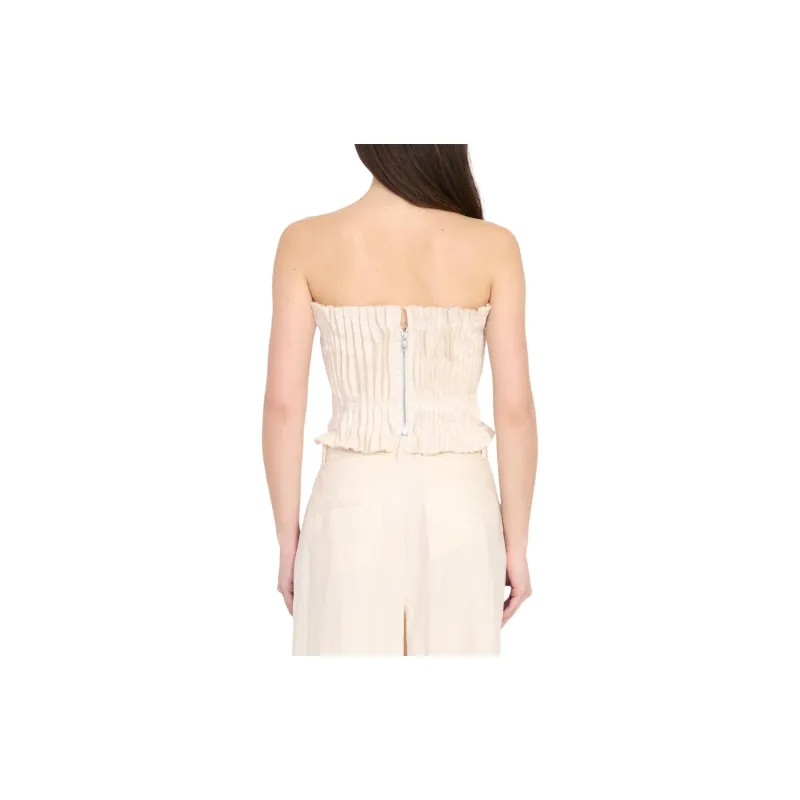 Staud Strapless Top Women's White-5