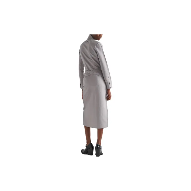 PRADA SS23 Shirt Women's Gray White Steel-3