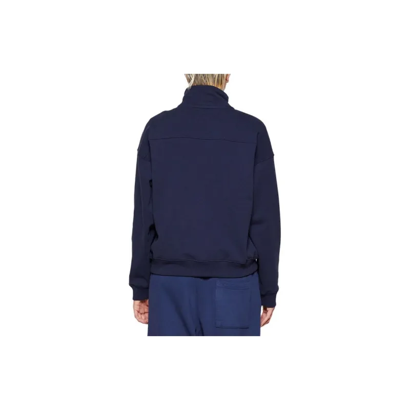SPORTY & RICH Logo print Half zip Sweatshirt-3
