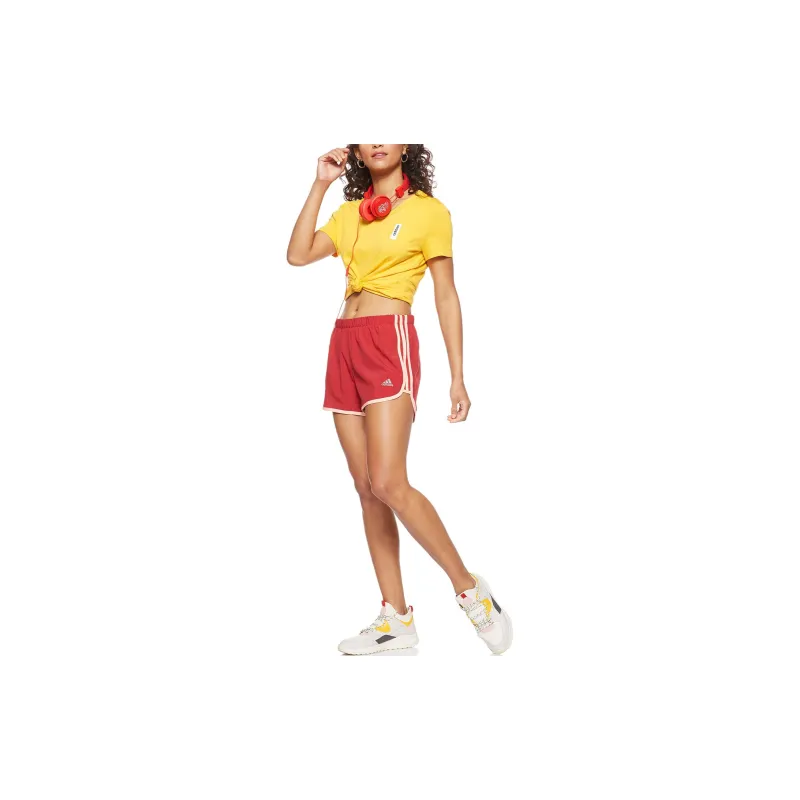 Adidas Regular T Shirt Women's Yellow-1