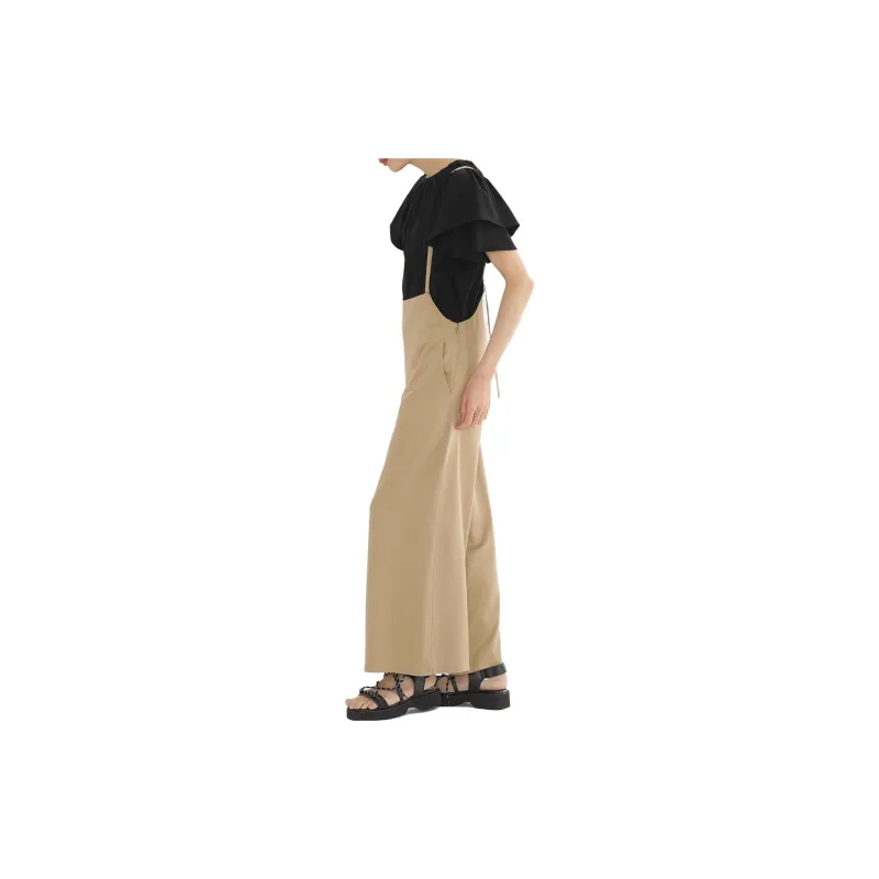 Beams Overalls Women's Beige-4