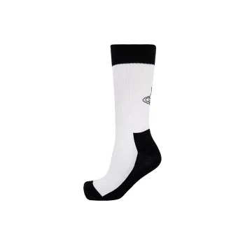 Vivienne Westwood SS23 Crew Knee-High Socks Men's 1 Pack Black White