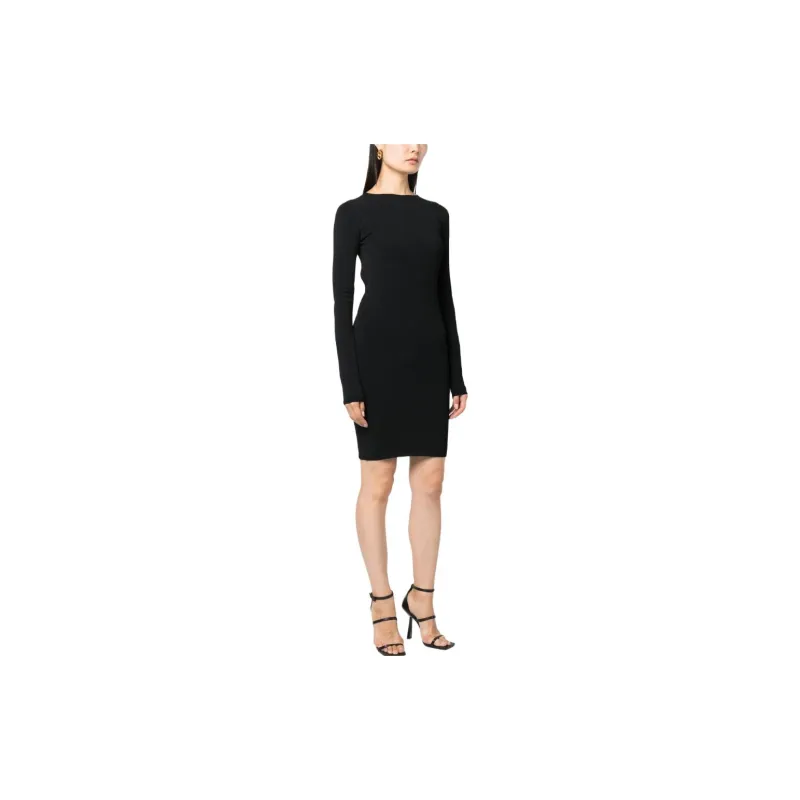 DSQUARED 2 Open back Fine ribbed Minidress-3