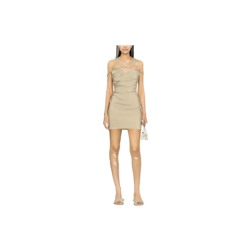 Jacquemus Sleeveless Dresses Women's Beige-1
