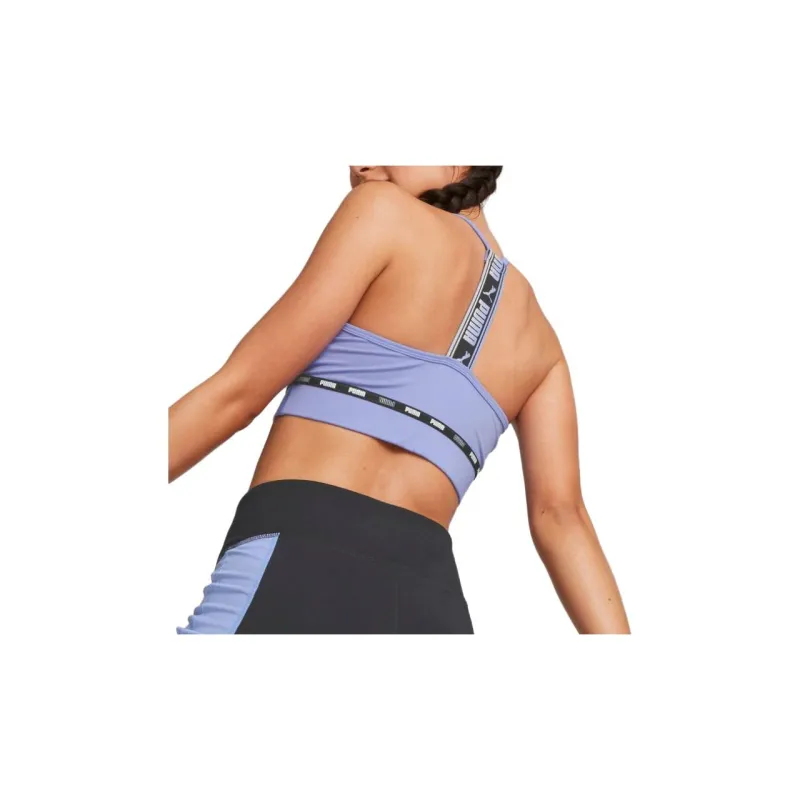 PUMA Low Impact Puma Strong Strappy Bra Sports Underwear Women's Purple-2