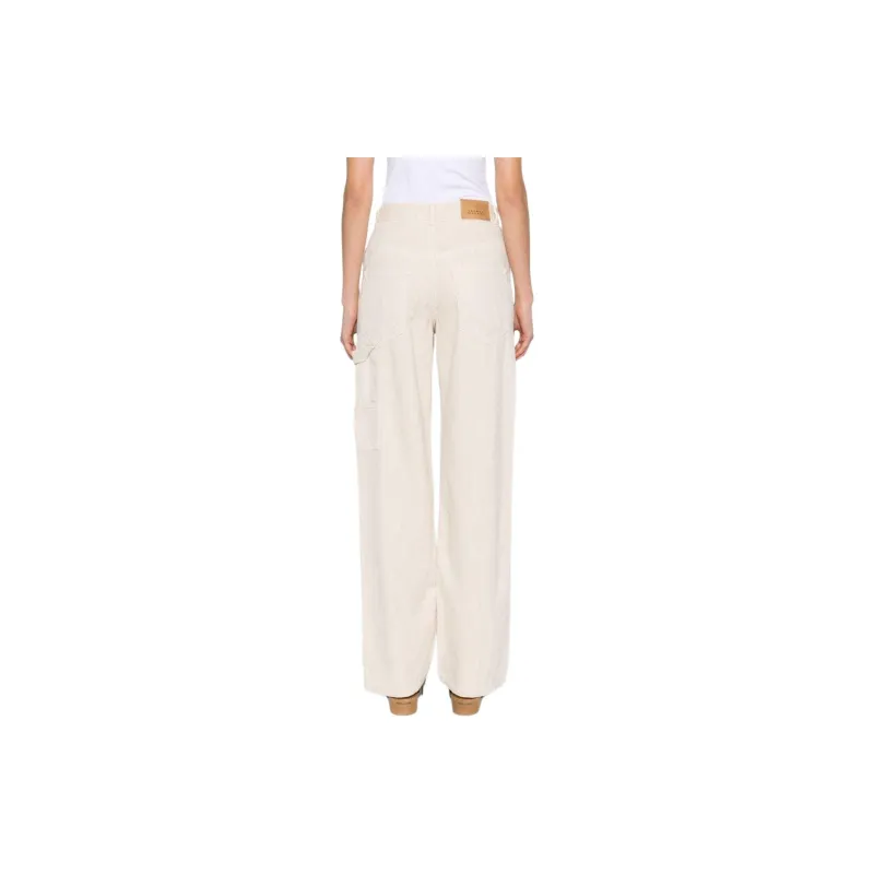 ISABEL MARANT Bymara Logo Patch Wide Leg Jeans-3