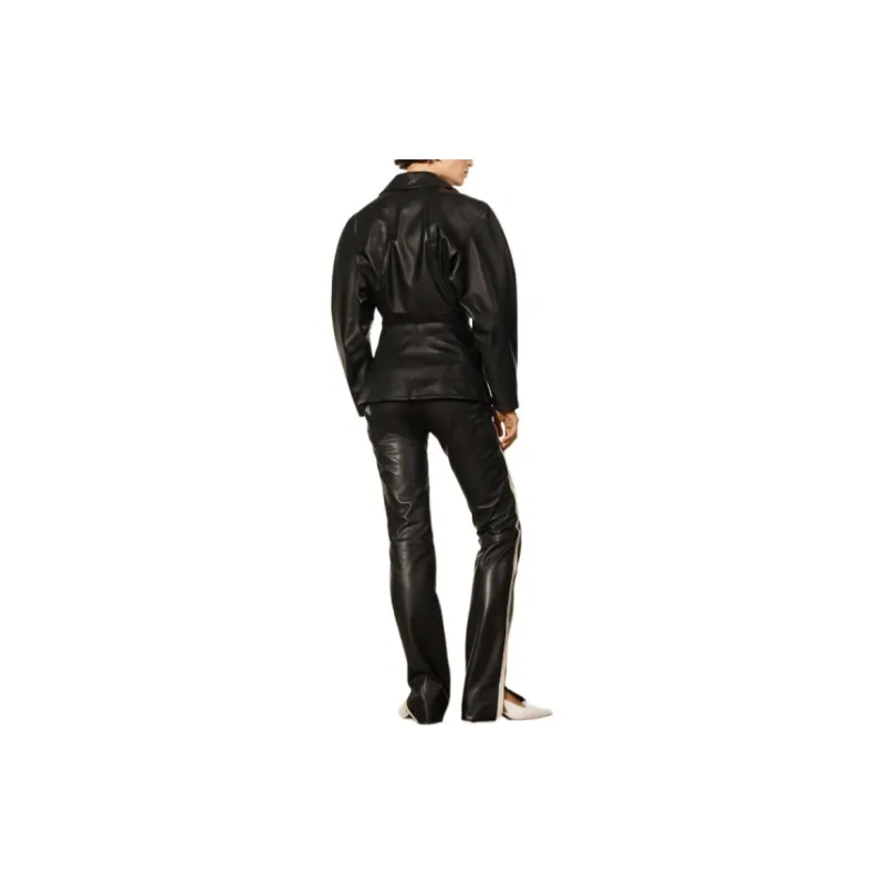 ZARA Leather Jacket Women's Black-2