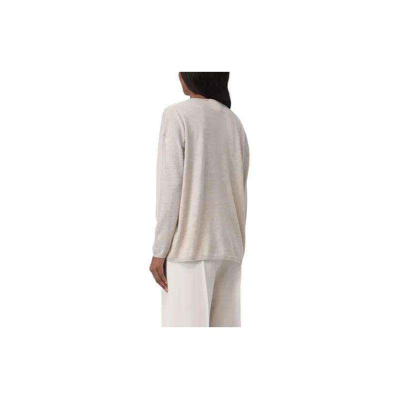 MaxMara V Neck Long Sleeved Jumper-2