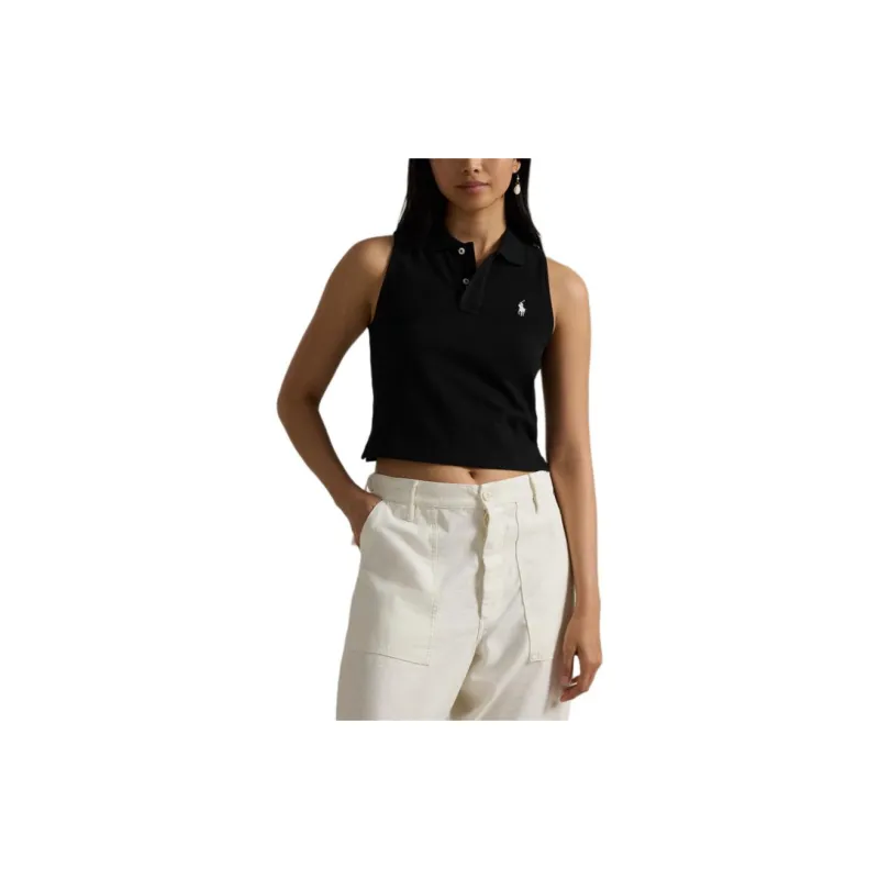 Polo Ralph Lauren SS24 Polo Shirt Women's Black-2