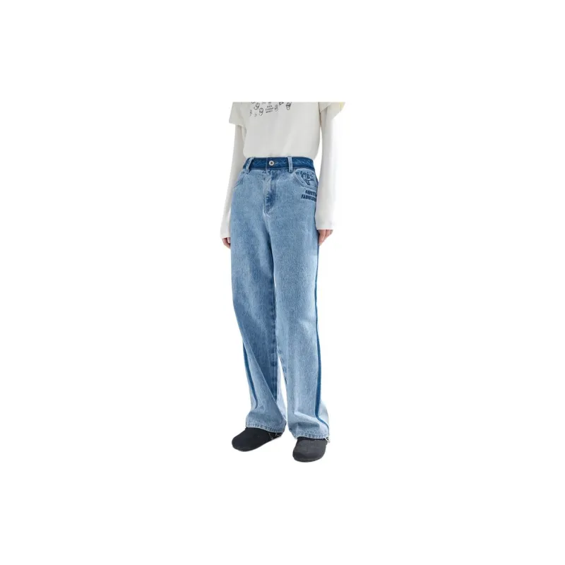 Disney X Broadcast Disney Co-brand Jeans Women's Denim Blue-2