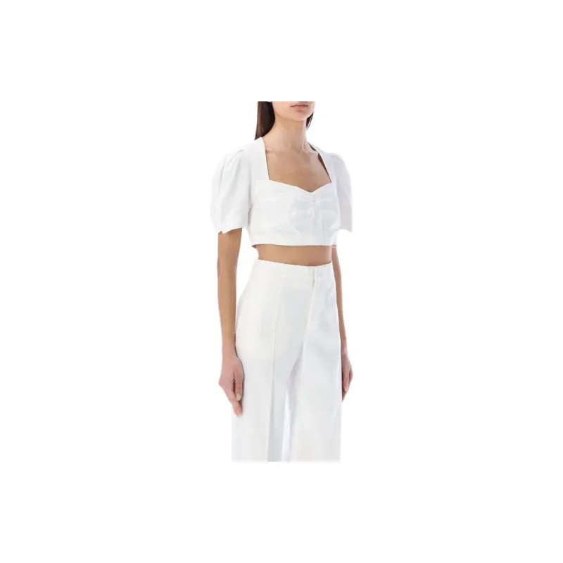 ISABEL MARANT Short Sleeved Cropped Top-3